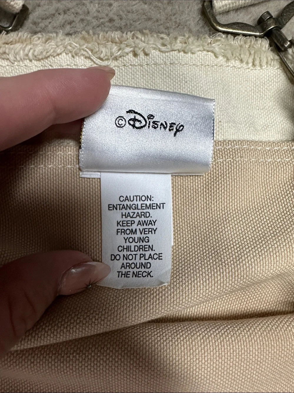 Walt Disney World Mickey Mouse Canvas Tote Bag Est. 1971 Cream Vintage Style